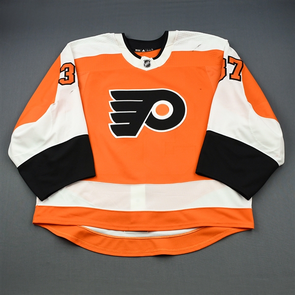 Elliott, Brian<br>Orange Set 1<br>Philadelphia Flyers 2018-19<br>#37 Size: 58G