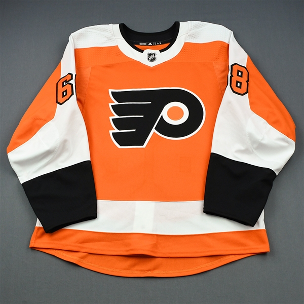 Frost, Morgan<br>Orange Set 1 - Game-Issued (GI)<br>Philadelphia Flyers 2018-19<br>#68 Size: 52