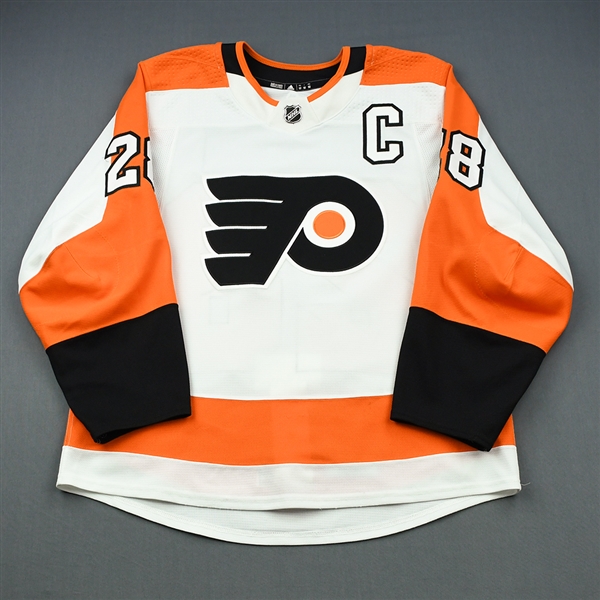 Giroux, Claude<br>White Set 3 w/C<br>Philadelphia Flyers 2018-19<br>28 Size: 52