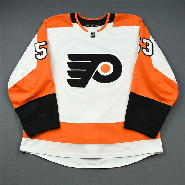 Gostisbehere, Shayne<br>White Set 2<br>Philadelphia Flyers 2018-19<br>#53 Size: 52