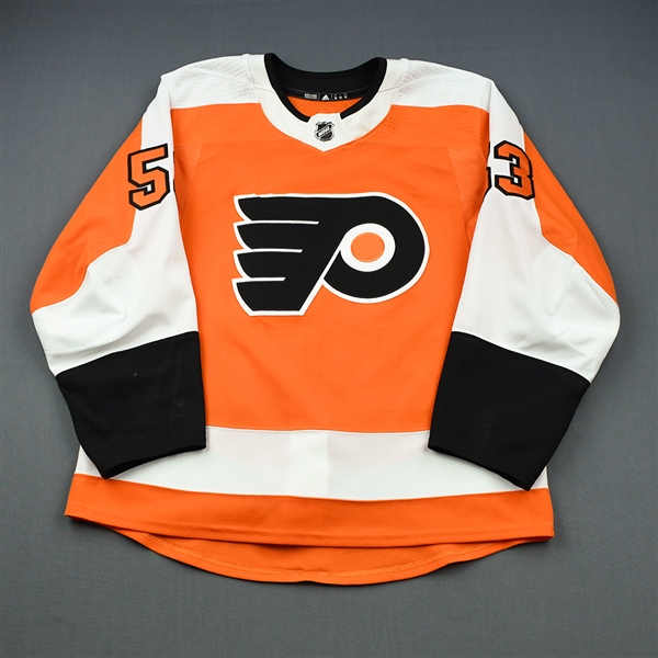 Gostisbehere, Shayne<br>Orange Set 3<br>Philadelphia Flyers 2018-19<br>#53 Size: 52