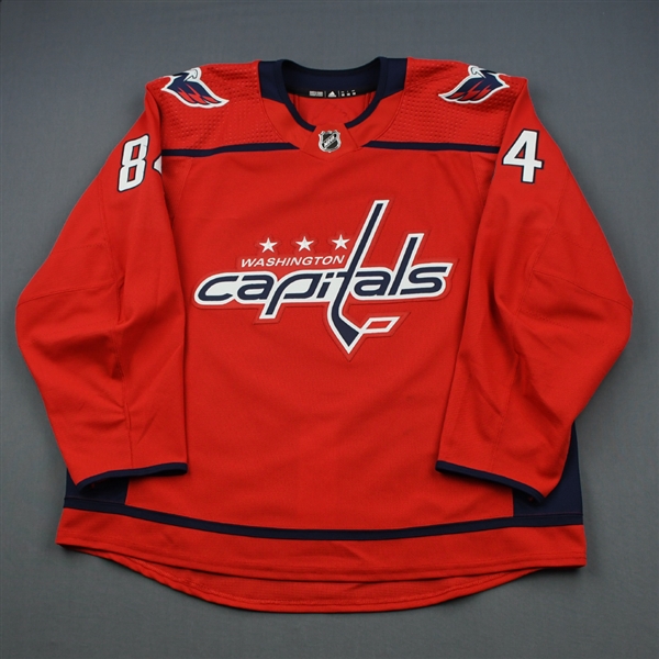 Bindulis, Kristofers<br>Red Set 1 - Training Camp Only<br>Washington Capitals 2018-19<br>#84 Size: 58
