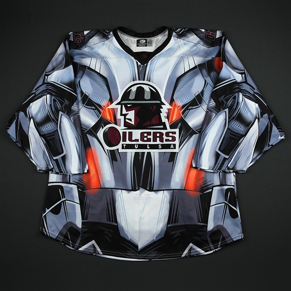 Neamonitis, Jordan<br>Black Ultron Jersey - Autographed - First Period Only - Back-up Only<br>Tulsa Oilers 2017-18<br>#1 Size: 60