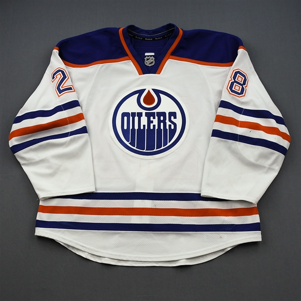 Jones, Ryan *<br>White Retro Set 2 <br>Edmonton Oilers 2012-13<br>#28 Size: 56