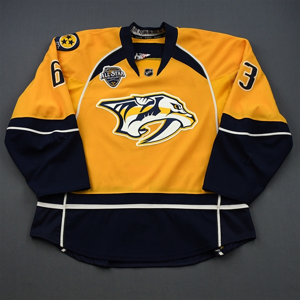 Ribeiro, Mike  *<br>Gold Set 1 w/ All-Star Game Patch<br>Nashville Predators 2015-16<br>#63 Size: 56