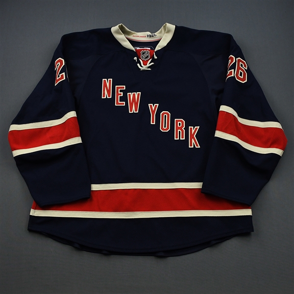 Fedotenko, Ruslan *<br>Navy Heritage Jersey<br>New York Rangers 2011-12<br>#26 Size: 58