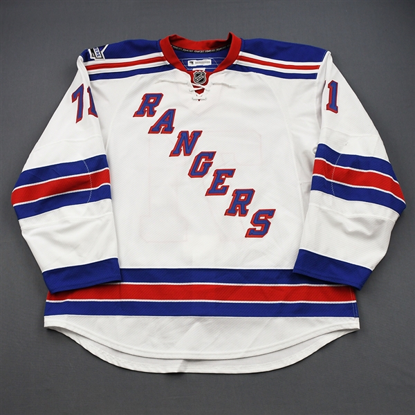 Rupp, Mike *<br>White<br>New York Rangers 2011-12<br>#71 Size: 58+