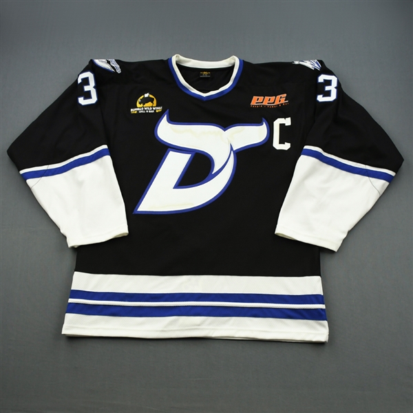 Campbell, Ed *<br>Black Alternate w/C - CLEARANCE<br>Danbury Whalers 2012-14<br>#3 Size: XL