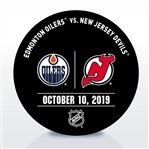 New Jersey Devils Warmup Puck<br>October 10, 2019 vs. Edmonton Oilers - Jack Hughes and Connor McDavid Face-to-Face in the NHL for The First Time<br>New Jersey Devils 2019-20<br>