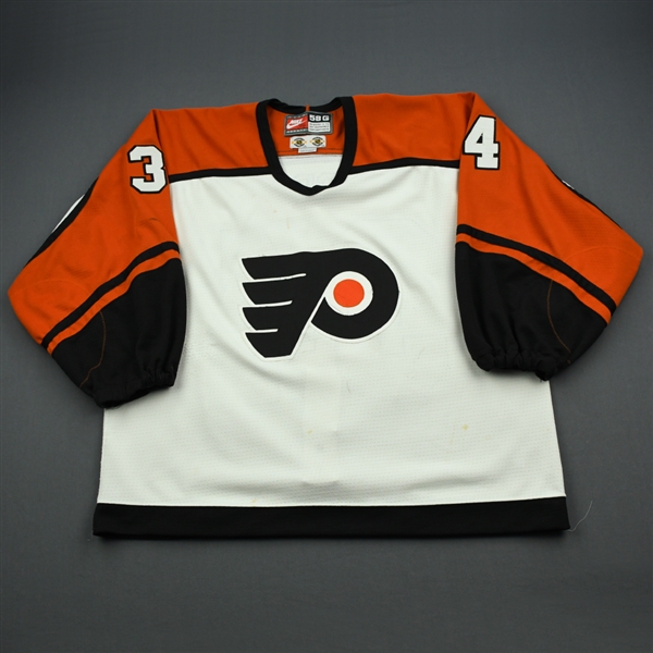 Vanbiesbrouck, John*<br>White<br>Philadelphia Flyers 1998-99<br>#34 Size: 58G