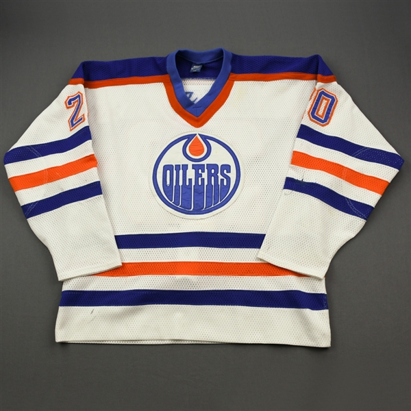 Dykstra, Steve *<br>White<br>Edmonton Oilers 1987-88<br>#20 Size: XL