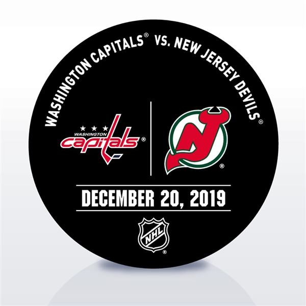 New Jersey Devils Warmup Puck<br>December 20, 2019 vs. Washington Capitals<br>New Jersey Devils 2019-20<br>