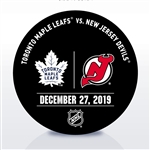 New Jersey Devils Warmup Puck<br>December 27, 2019 vs. Toronto Maple Leafs<br>New Jersey Devils 2019-20<br>
