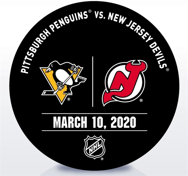 New Jersey Devils Warmup Puck<br>March 10, 2020 vs. Pittsburgh Penguins<br>New Jersey Devils 2019-20<br>