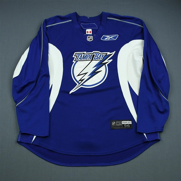 Reebok<br>Blue Practice Jersey<br>Tampa Bay Lightning 2009-10<br># Size: 56