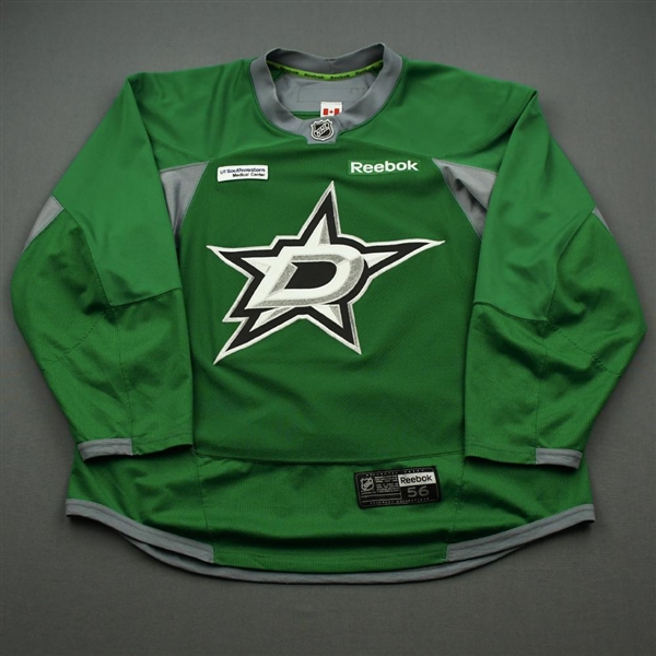 Boomhower, Shaw<br>Green Practice Jersey w/ UT Southwestern Medical Center Patch - CLEARANCE<br>Dallas Stars <br>#57 Size: 56