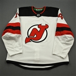 Anderson, Joey<br>White Set 1 (A removed)<br>New Jersey Devils 2019-20<br>#14 Size: 56