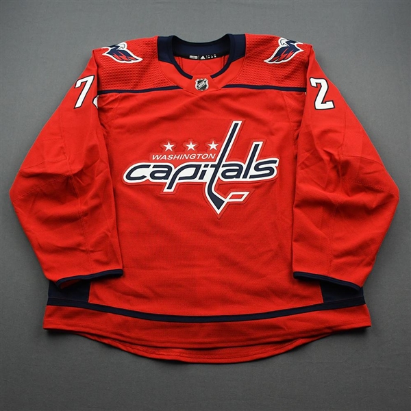 Boyd, Travis<br>Red Set 3 - Game-Issued (GI)<br>Washington Capitals 2019-20<br>#72 Size: 56