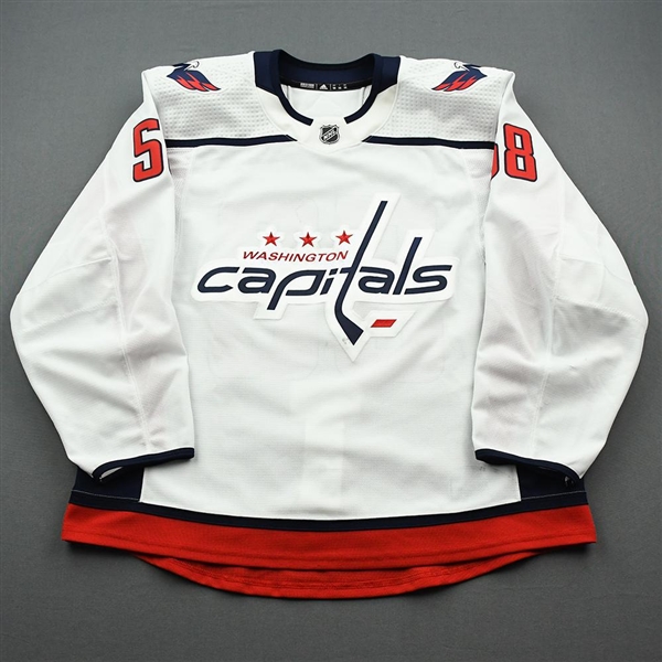 Florchuk, Eric<br>White Set 1 - Training Camp Only<br>Washington Capitals 2019-20<br>#58 Size: 56
