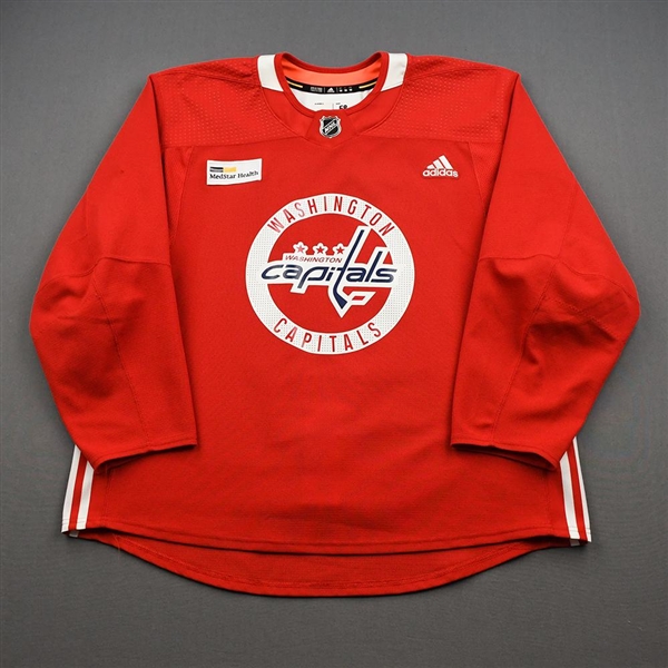 Bindulis, Kristofers<br>Red Practice Jersey w/ MedStar Health Patch - CLEARANCE<br>Washington Capitals <br>#84 Size: 58