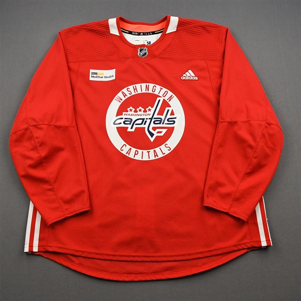 Cesana, Dennis<br>Red Practice Jersey w/ MedStar Health Patch - CLEARANCE<br>Washington Capitals <br>#89 Size: 58