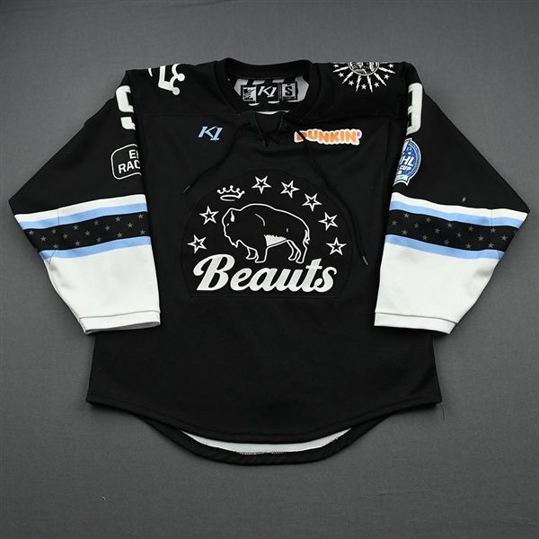 MacDougall, Autumn<br>Black Lake Placid Set w/ Isobel Cup & End Racism Patch<br>Buffalo Beauts 2020-21<br>#9 Size:  SM