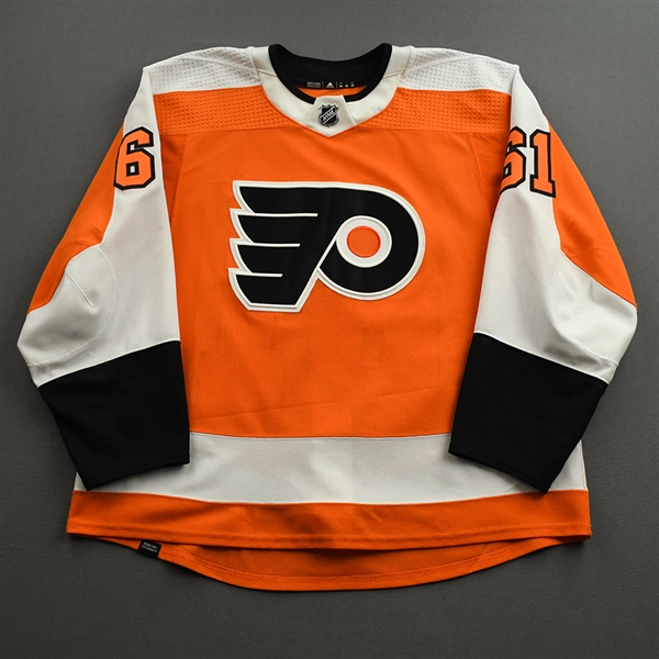 Braun, Justin<br>Orange Set 1<br>Philadelphia Flyers 2021-22<br>#61 Size: 58