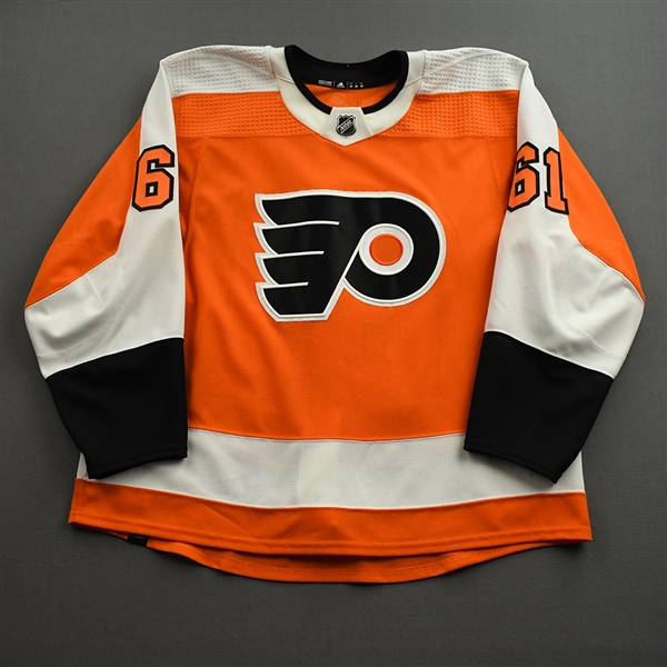 Braun, Justin<br>Orange Set 3<br>Philadelphia Flyers 2021-22<br>#61 Size: 58