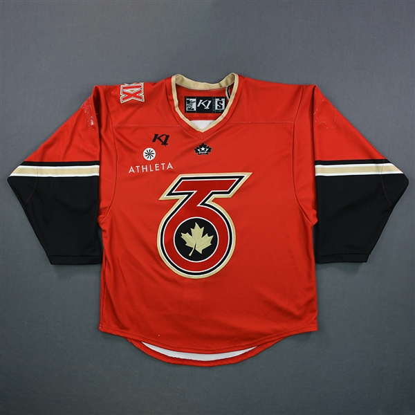 Blank, No Name Or Number<br>Red - Game-Issued (GI) - CLEARANCE<br>Toronto Six 2021-22<br> Size: SM