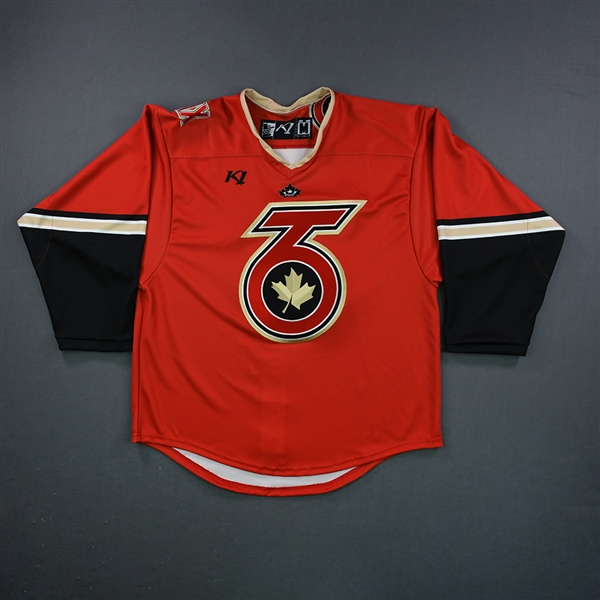 Blank, No Name Or Number<br>Red - Game-Issued (GI) - CLEARANCE<br>Toronto Six 2021-22<br> Size: MD