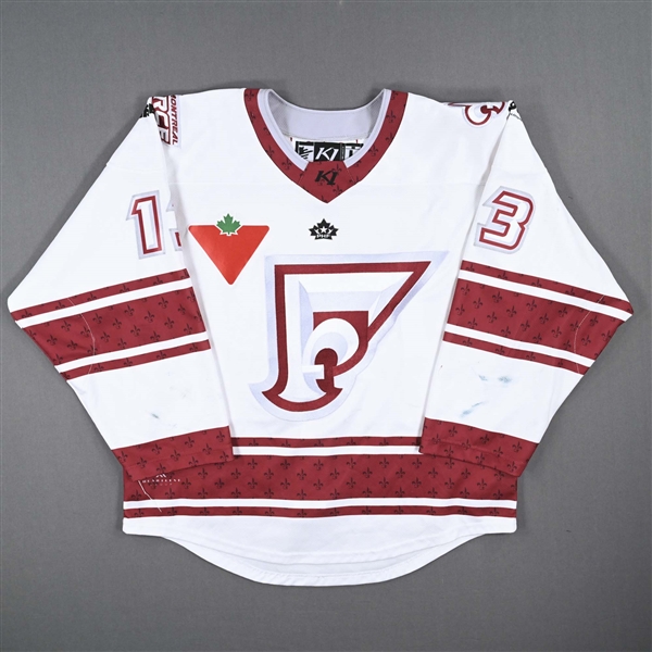 Labelle, Alexandra<br>White Set 1 - First PHF Game in Quebec<br>Montreal Force 2022-23<br>#13 Size: LG