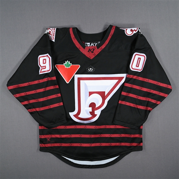 MacDougall, Autumn<br>Black Set 1<br>Montreal Force 2022-23<br>#90 Size: SM