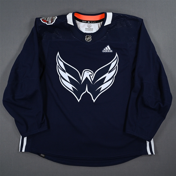 adidas<br>Navy - Stadium Series Practice Jersey - Game-Issued (GI)<br>Washington Capitals 2022-23<br> Size: 58