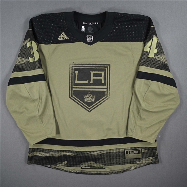 Kaliyev, Arthur *<br>Salute to Service Warm-up Jersey<br>Los Angeles Kings 2021-22<br>#34 Size: 56