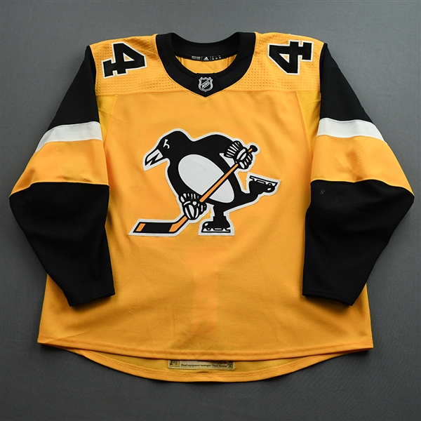 Gudbranson, Erik *<br>Gold Alternate - Photo-Matched<br>Pittsburgh Penguins 2019-20<br>#44 Size: 58