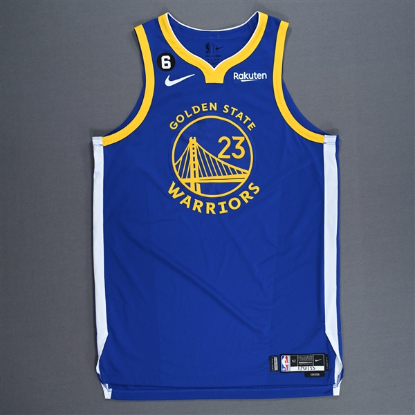 Green, Draymond<br>Blue Icon Edition - Worn 1/30/2023<br>Golden State Warriors 2022-23<br>#23 Size: 52+4