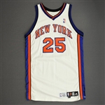 Collins, Mardy<br>White Set 1<br>New York Knicks 2008-09<br>#25 Size: 48+4