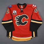 Kotalik, Ales *<br>Red Set 2 w/ 30th Anniversary Patch<br>Calgary Flames 2009-10<br>#26Size: 56