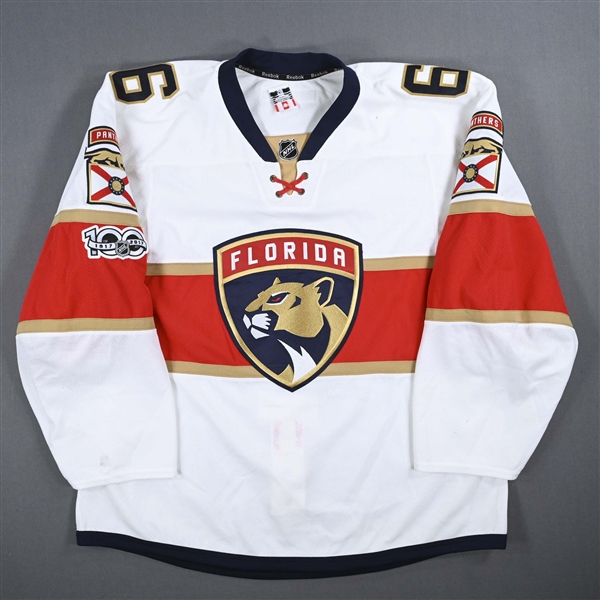 Petrovic, Alex *<br>White w/ NHL Centennial Patch<br>Florida Panthers 2016-17<br>#6 Size: 58
