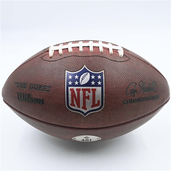 Game-Used Football<br>December 3, 2023 vs. Detroit Lions<br>New Orleans Saints 2023<br> 