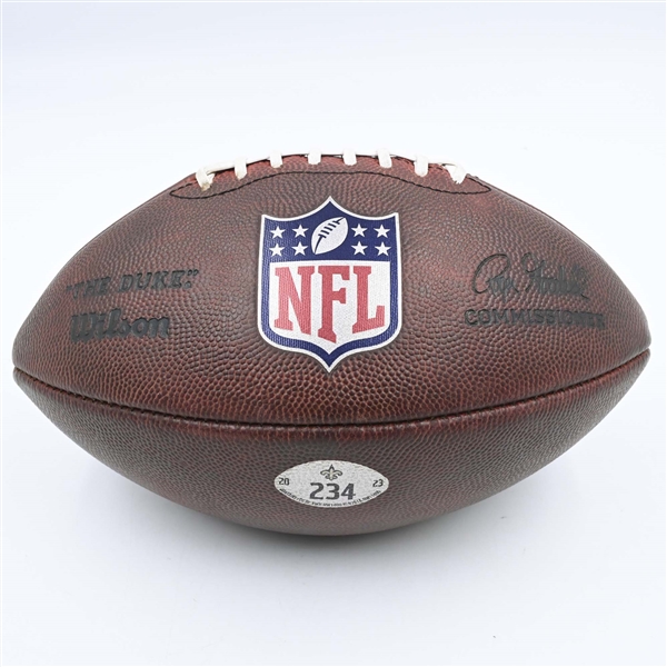 Game-Used Football<br>November 26, 2023 at Atlanta Falcons<br>New Orleans Saints 2023<br> 