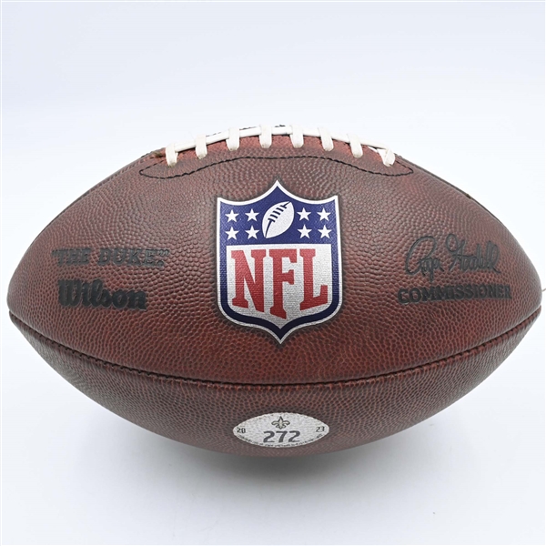 Game-Used Football<br>October 29, 2023 at Indianapolis Colts<br>New Orleans Saints 2023<br> 