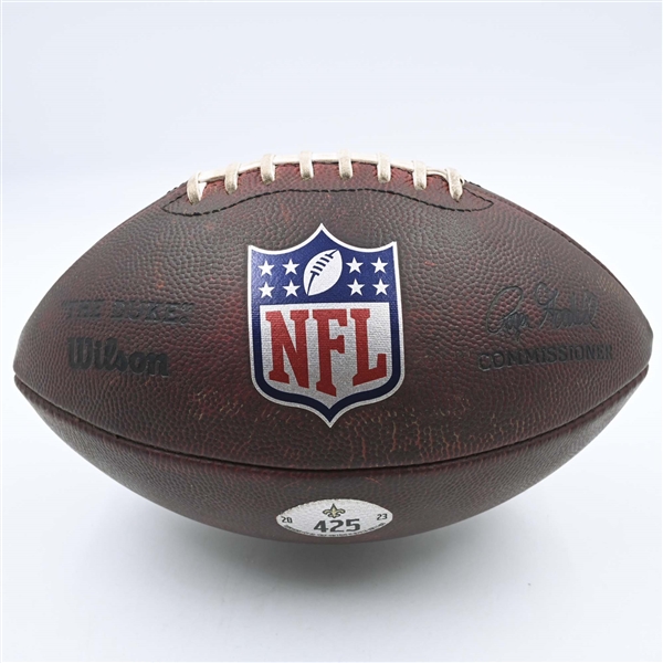 Game-Used Football<br>December 10, 2023 vs. Carolina Panthers<br>New Orleans Saints 2023<br># 