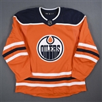 Blank - No Name or Number<br>Orange - (Adidas adizero) - CLEARANCE<br>Edmonton Oilers <br> Size: 56