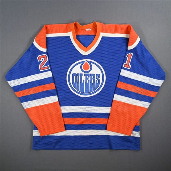 Gregg, Randy *<br>Blue - Stanley Cup Finals<br>Edmonton Oilers 1983-84<br>#21 