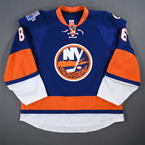 Kulemin, Nikolay *<br>Blue w/ Brooklyn Inaugural Season and Al Arbour Memorial Patches<br>New York Islanders 2015-16<br>#86 Size: 58