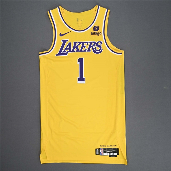 Russell, DAngelo<br>Icon Edition - Worn 11/22/2023<br>Los Angeles Lakers 2023-24<br>#1 Size: 46+6