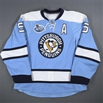 Sydor, Darryl *<br>Blue Throwback w/A - Winter Classic 1/1/08 (Period 1)<br>Pittsburgh Penguins 2007-08<br>#5 Size: 56