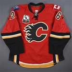 Kotalik, Ales * <br>Red Set 3 w/ 30th Anniversary Patch<br>Calgary Flames 2009-10<br>#26 Size: 56