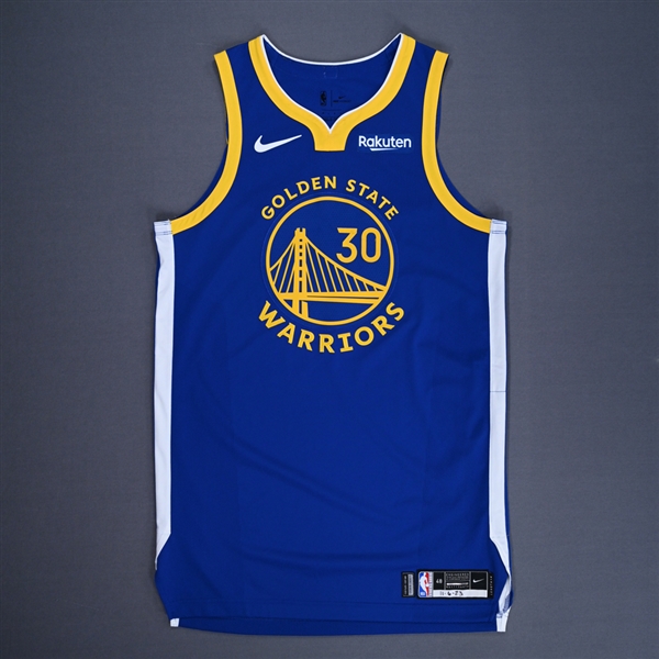 Curry, Stephen<br>Icon Edition - Worn 11/6/2023<br>Golden State Warriors 2023-24<br>#30Size: 48+4
